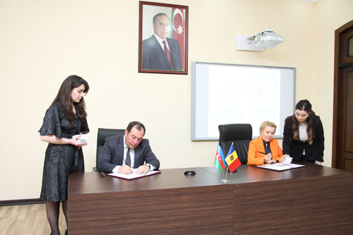ƏDLİYYƏ AKADEMİYASI İLƏ MOLDOVA MİLLİ ƏDLİYYƏ İNSTİTUTU ARASINDA ƏMƏKDAŞLIQ HAQQINDA MEMORANDUM İMZALANIB