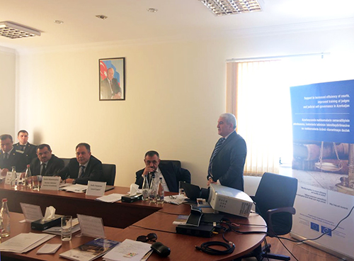 AVROPA ŞURASI VƏ ƏDLİYYƏ AKADEMİYASININ BİRGƏ TƏŞKİLATÇILIĞI İLƏ  “PULSUZ HÜQUQİ  YARDIMIN TƏŞKİLİ VƏ MÜASİR HÜQUQİ MAARİFLƏNDİRMƏ ALƏTLƏRİNİN TƏTBİQİ” MÖVZUSUNDA TƏLİM KEÇİRİLMİŞDİR