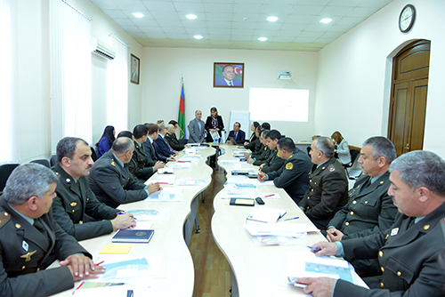 ƏDLİYYƏ AKADEMİYASINDA BEYNƏLXALQ QIZIL XAÇ KOMİTƏSİLƏ BİRGƏ TƏLİM KEÇİRİLMİŞDİR