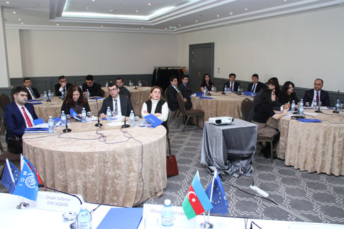 BEYNƏLXALQ MİQRASİYA TƏŞKİLATI VƏ ƏDLİYYƏ AKADEMİYASININ BİRGƏ TƏŞKİLATÇILIĞI İLƏ HAKİMLƏR ÜÇÜN TƏLİMLƏR KEÇİRİLİR