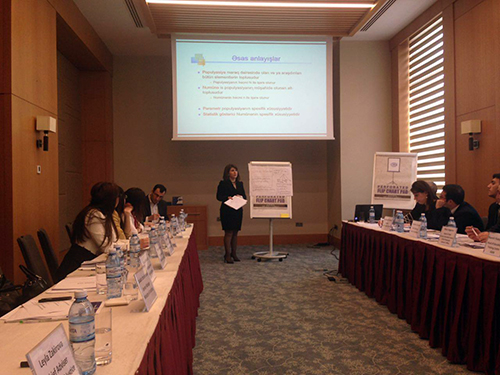 “AZƏRBAYCANDA MƏHKƏMƏLƏRİN SƏMƏRƏLİLİYİNİN ARTIRILMASINA DAİR” TƏLİM KEÇİRİLMİŞDİR