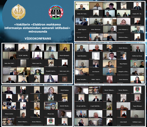 “Vəkillərin “Elektron Məhkəmə” İnformasiya Sistemindən Səmərəli Istifadəsi” Mövzusunda Videokonfrans Keçirilib