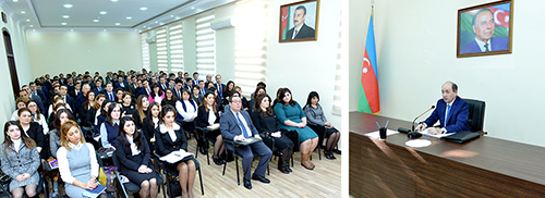 ƏDLİYYƏ AKADEMİYASINDA HAKİMLİYƏ NAMİZƏDLƏRLƏ TƏDRİS KURSUNA BAŞLANILIB