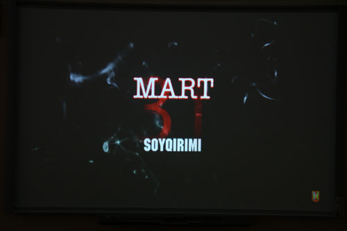 ƏDLİYYƏ AKADEMİYASINDA 31 MART SOYQIRIMI İLƏ BAĞLI ANIM TƏDBİRİ KEÇİRİLİB