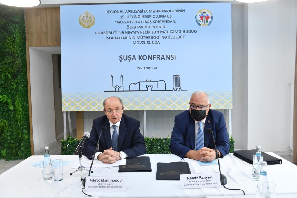 Məhkəmə-hüquq islahatlarına həsr olunan Şuşa konfransı keçirilib