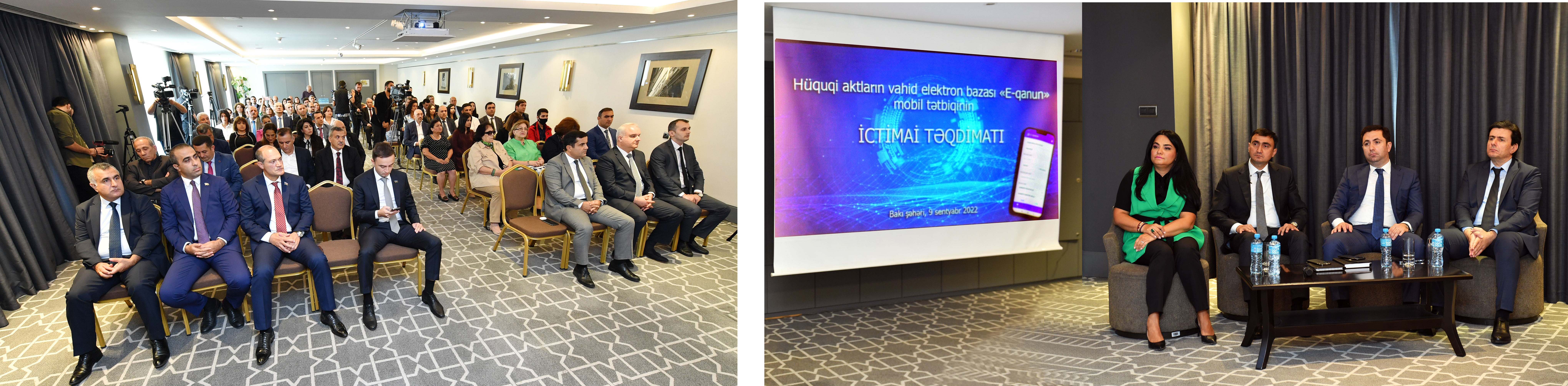  Hüquqi aktların vahid elektron bazasının “E-qanun” mobil tətbiqinin ictimai təqdimatı keçirilib
