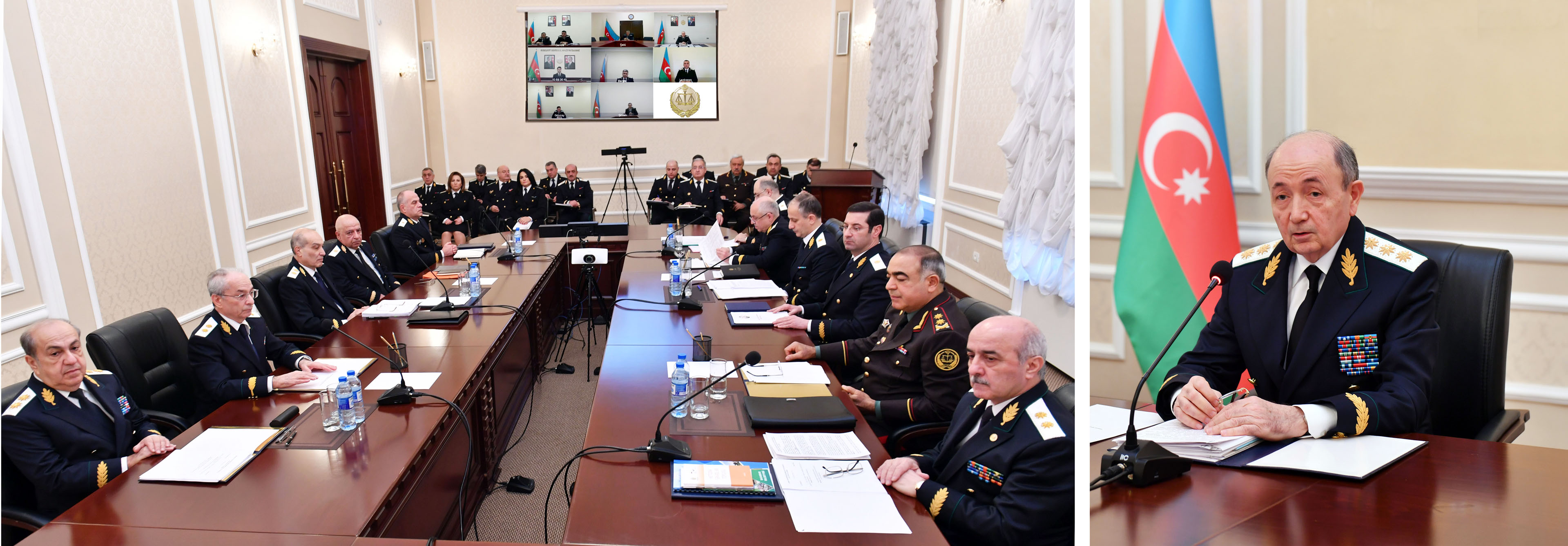 Ədliyyə Nazirliyində 2022-ci ilin yekunlarına dair geniş kollegiya iclası keçirilib