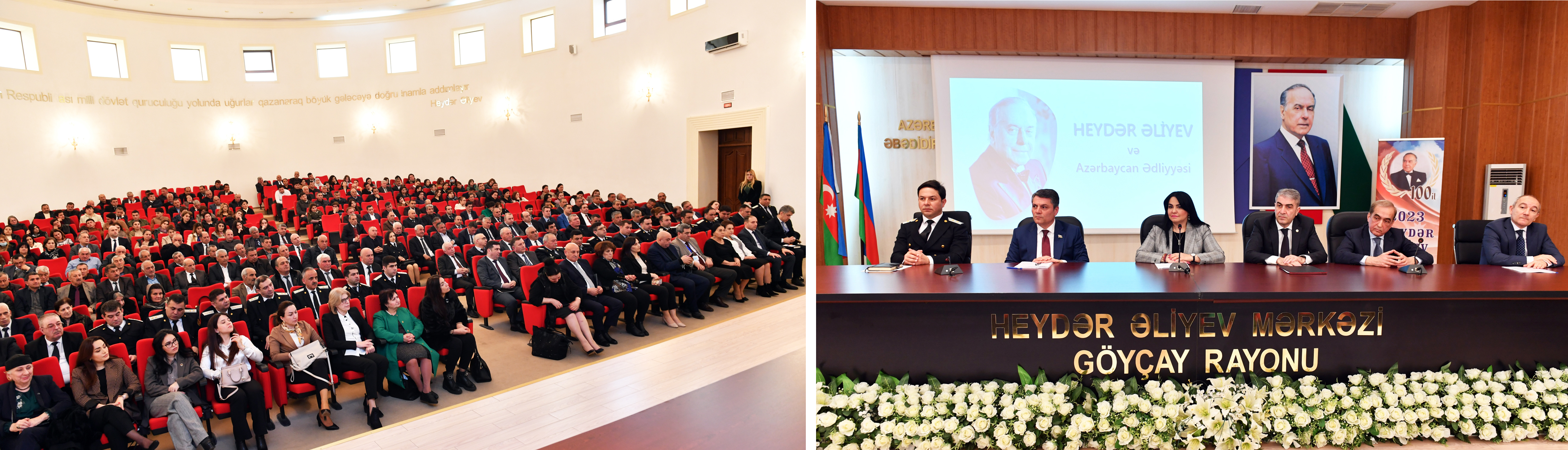 Ədliyyə Nazirliyi Göyçay şəhərində “Heydər Əliyev və Azərbaycan ədliyyəsi” mövzusunda konfrans keçirib