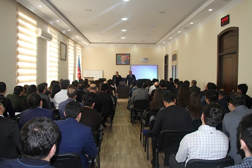 ƏDLİYYƏ AKADEMİYASINDA ÜMUMİLLİ LİDER HEYDƏR ƏLİYEVİN VƏFAT ETMƏSİNİN İLDÖNÜMÜ YAD EDİLMİŞDİR