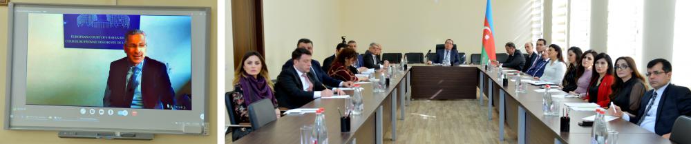 ƏDLİYYƏ AKADEMİYASINDA HAKİMLƏR ÜÇÜN DİSTANT TƏLİM KEÇİRİLİB