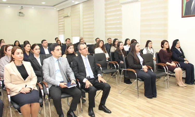 Ədliyyə Akademiyasında 22 noyabr - Ədliyyə işçilərinin peşə bayramı günü münasibətilə tədbir keçirilib