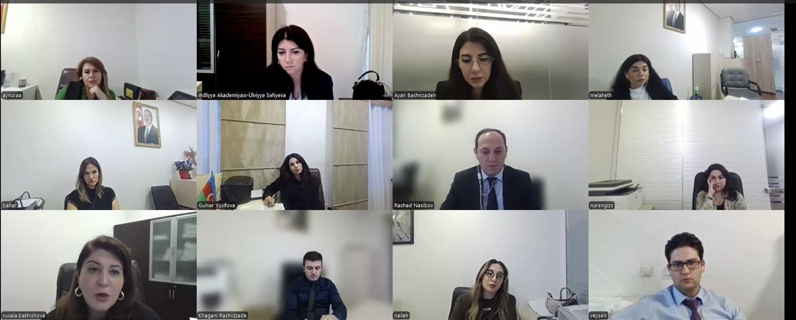 Ədliyyə Akademiyası tərəfindən Azərbaycan Respublikası Ali Məhkəməsinin aparat işçiləri üçün təlim keçirilib